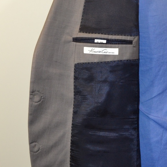 Kenneth Coles 46L Sport Coat Blazer Suit Jacket Gr - Picture 6 of 8